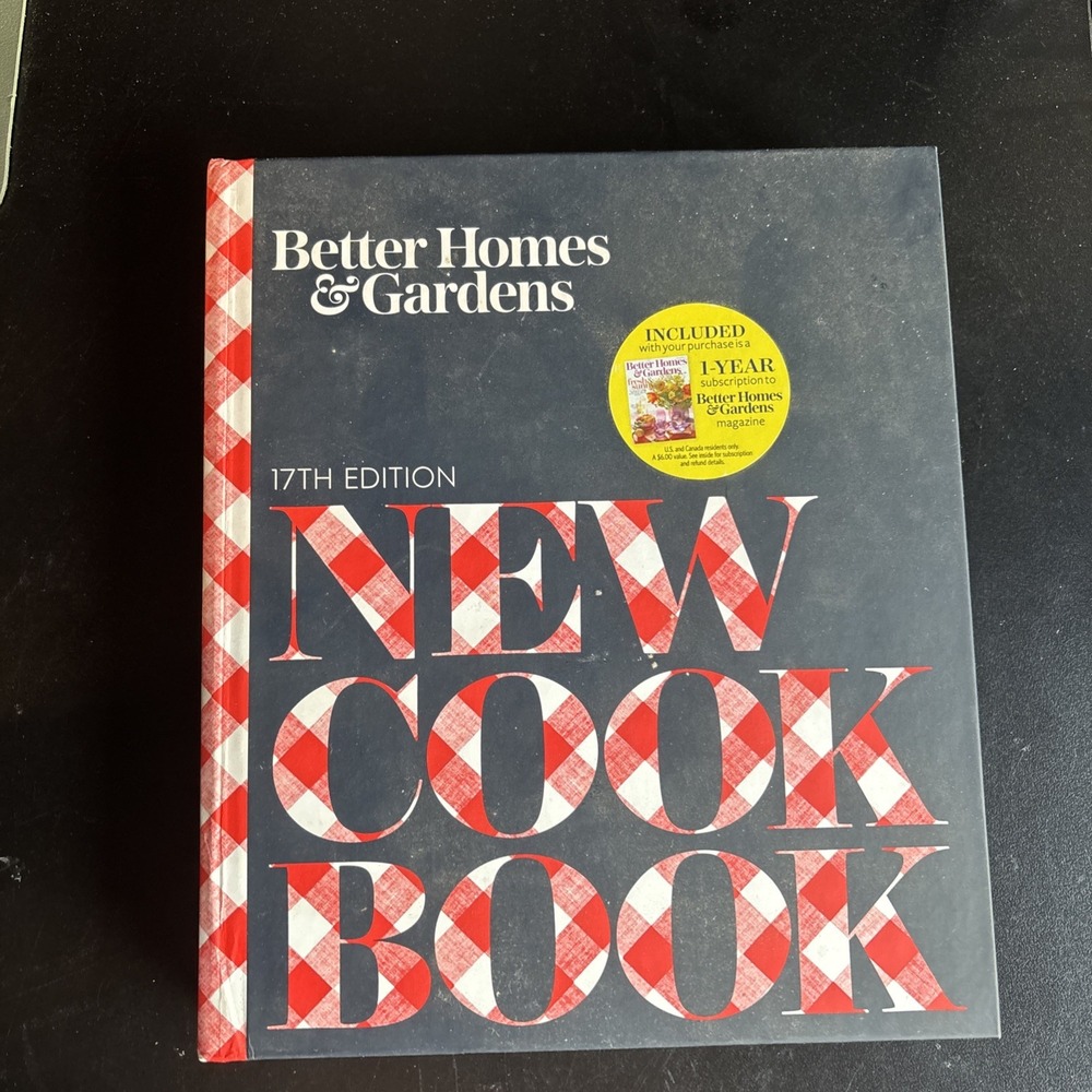Better Homes and Gardens New Cook Book 17th Edition Hardcover 2018
